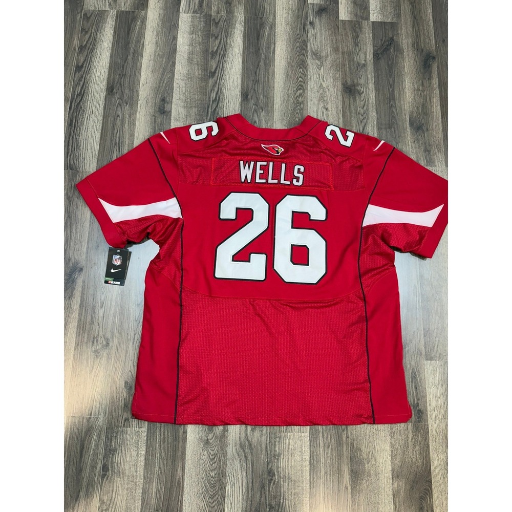 Nike Arizona Cardinals Beanie Wells 26 NFL Jersey Red Stitched Mens 56 SKU207